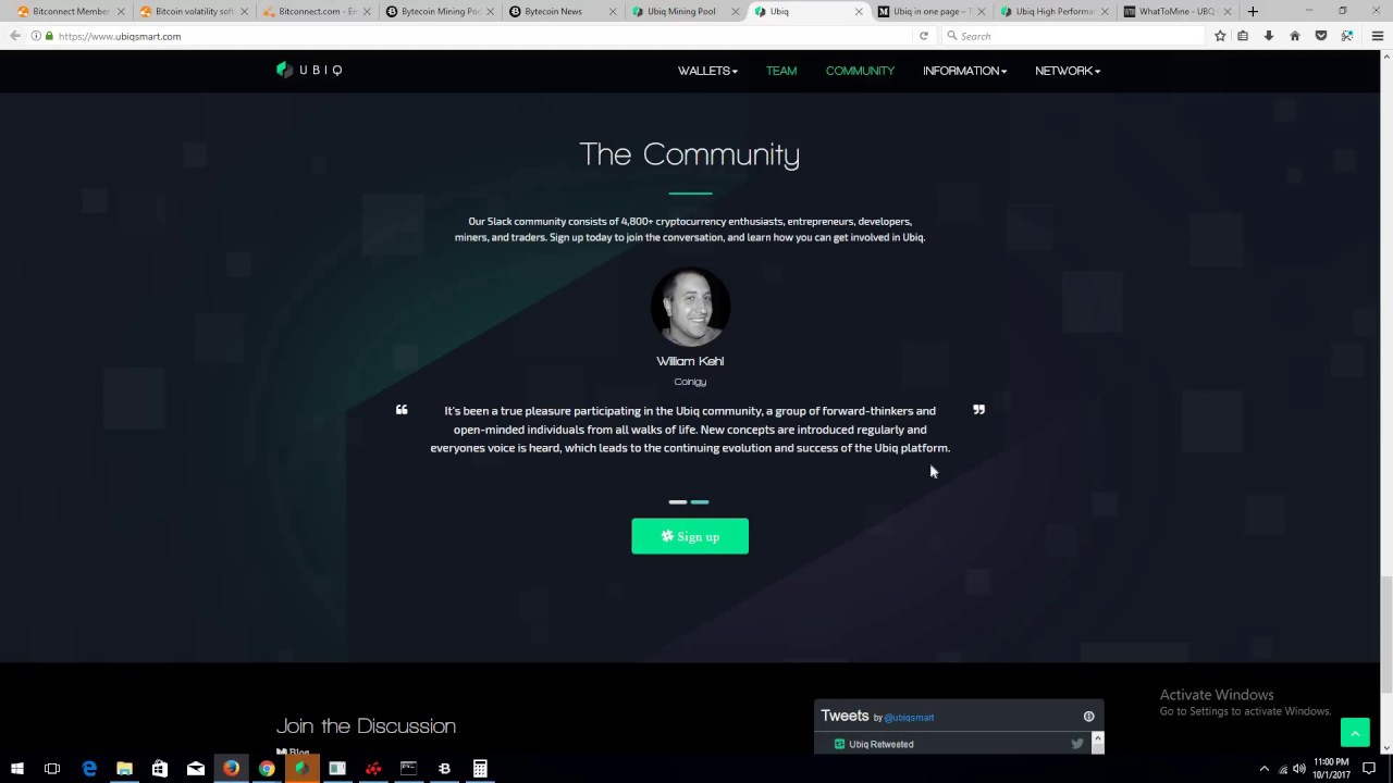 Bitconnect Day 26, Bytecoin Mining - Ubiq Mining