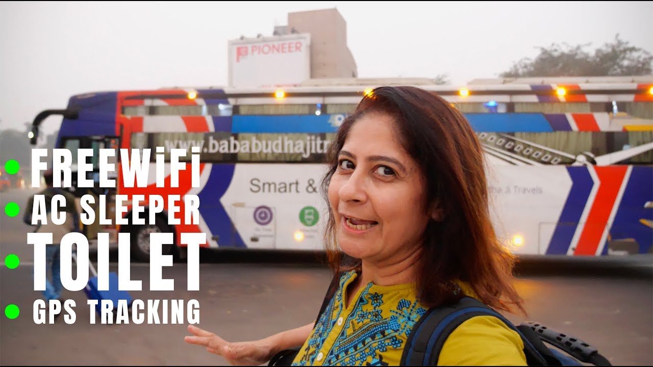 Bus To Delhi | Travelling In India's First AC Smart Bus with Toilet | Kesar Da Dhaba Dinner