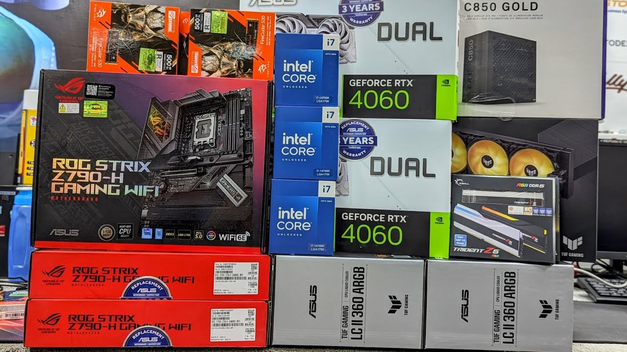 HOW TO BUILD i7-14700K 14th Gen ASUS ROG Z790-H GAMING STEP To STEP ASSEMBLY USB FLASH BIOS UPGRADE