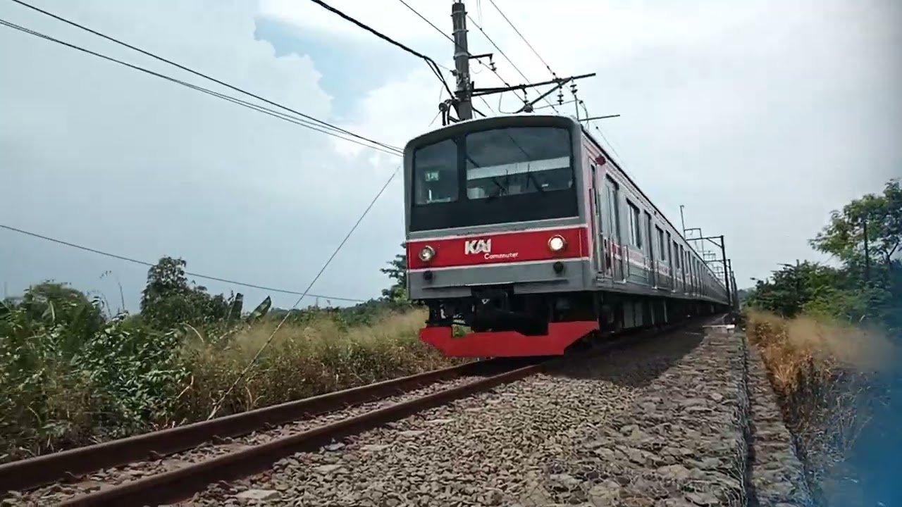 📢 Krl JR-205 Tujuan Nambo Melintasi Jembatan Panjang Nambo ‼️