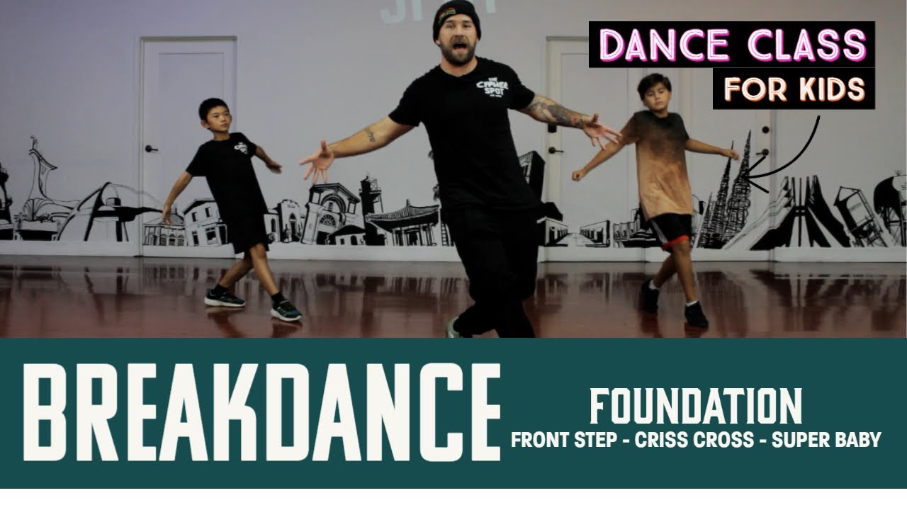 Kids Breakdance Class | Front Step, Criss Cross, and Baby Freeze