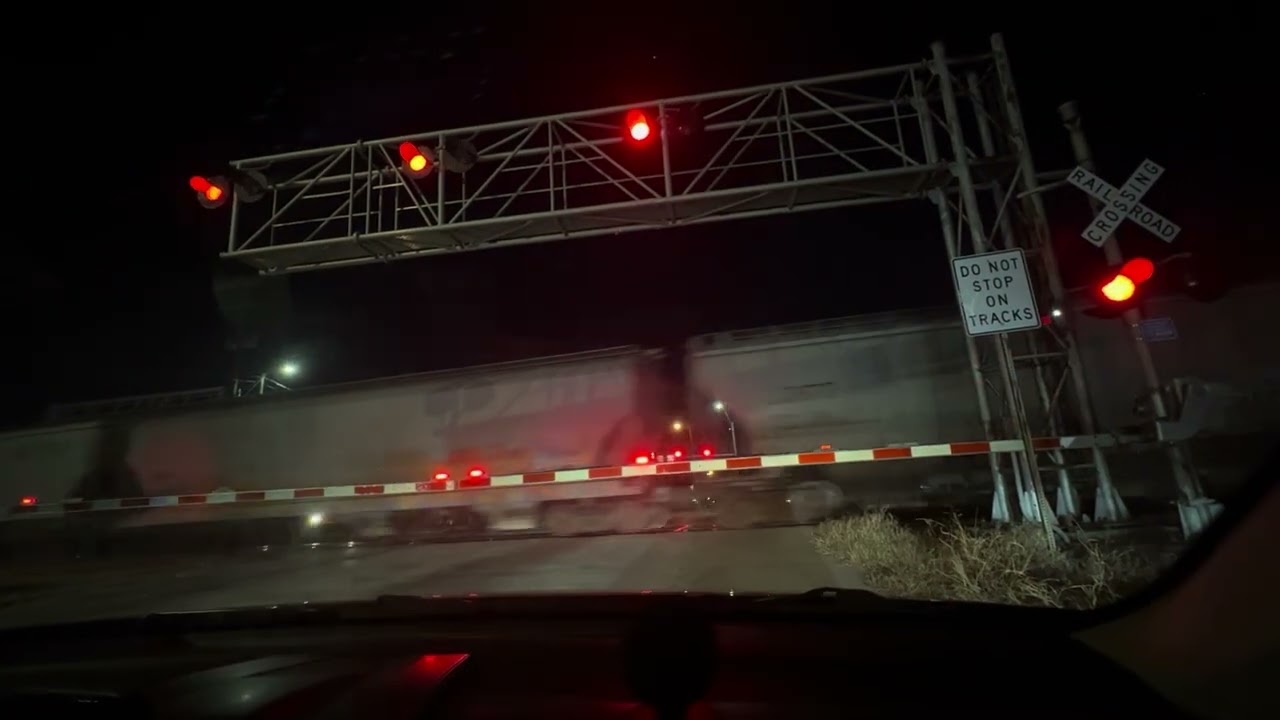 Really long Northbound UP Grain Train heading through Watauga TX. January 10, 2026