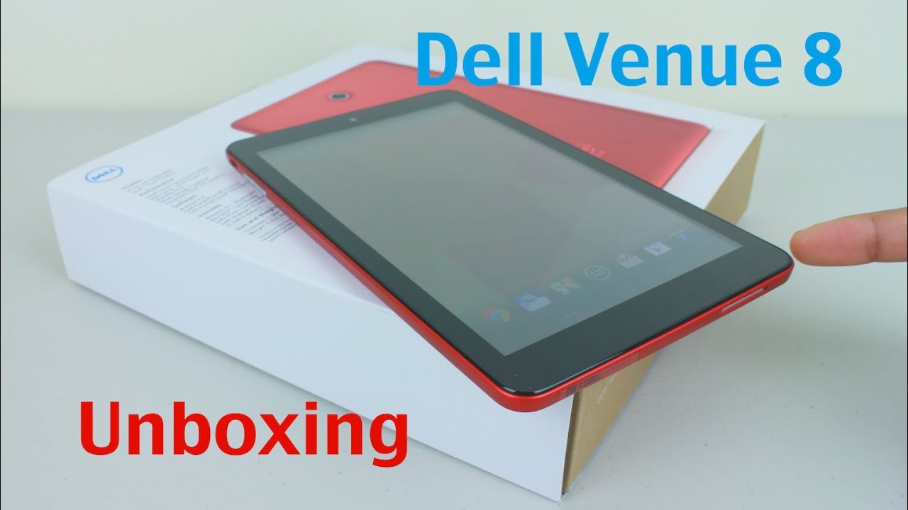 Dell Venue 8 Android Tablet Unboxing and Setup