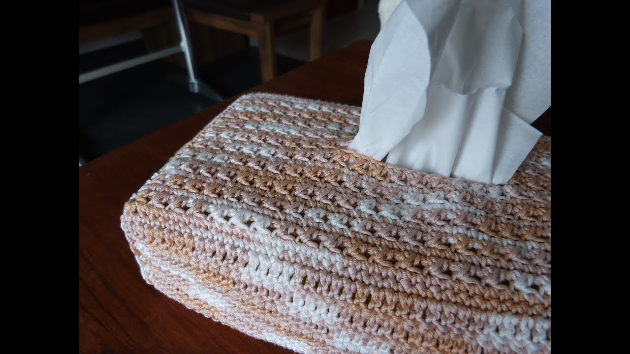 ♫♪ J’avais envie de … Housse au crochet pour boîte mouchoirs ♫♪