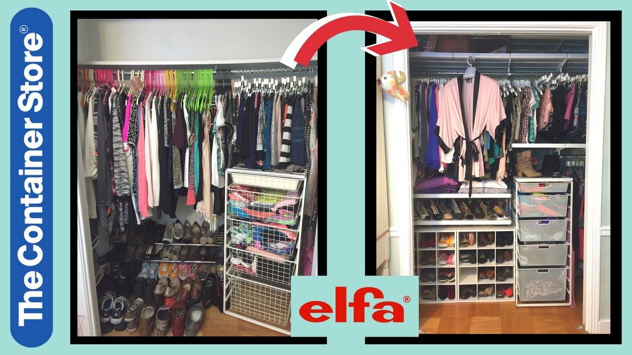 CLOSET MAKEOVER & TOUR ft. elfa from The Container Store