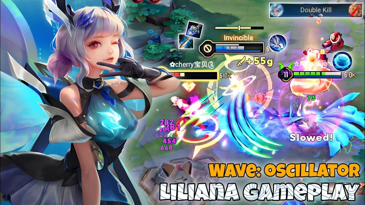 Liliana Mid Lane Pro Gameplay | WaVe: Oscillator Skin | Arena of Valor Liên Quân mobile CoT