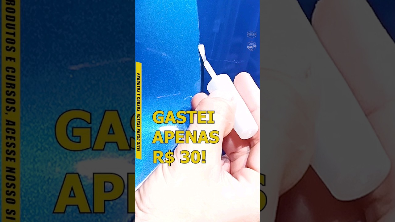Seu carro riscou e saiu a tinta? Fa&ccedil;a MICRO PINTURA EM CASA MESMO! 🎨🖌️ #esteticaautomotiva