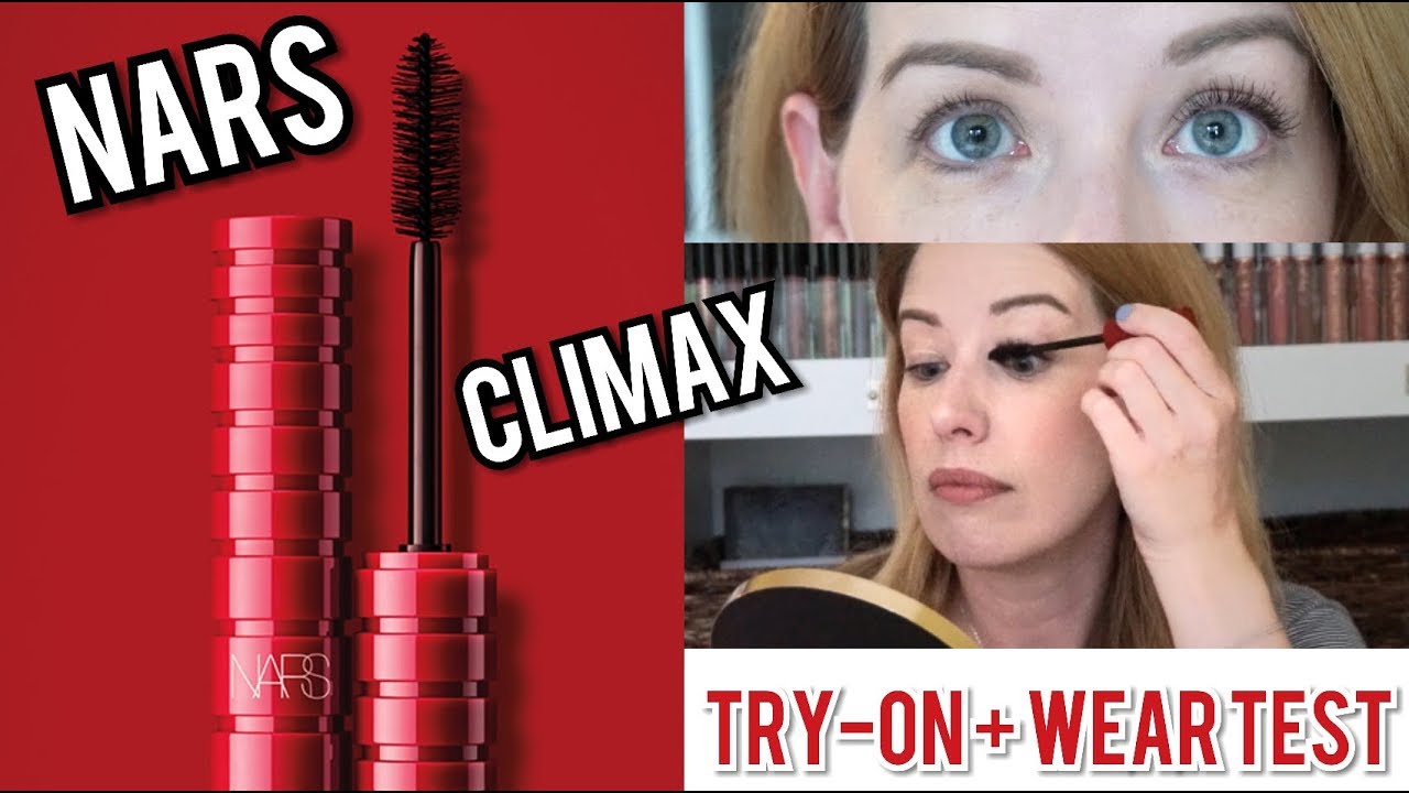 BEST NEW MASCARA?! | NARS CLIMAX MASCARA | Try-On, Wear Test & Review