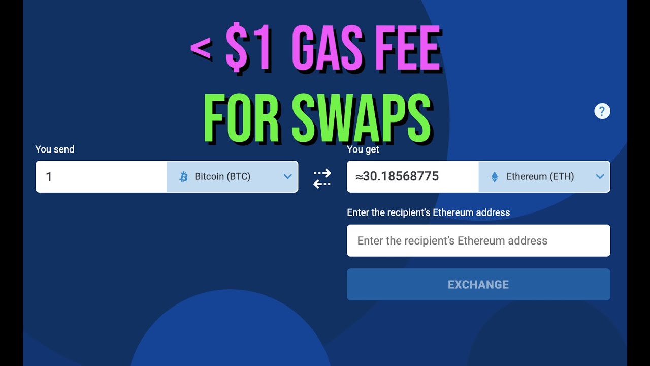 Low Gas Fee Swaps Cross-Chain