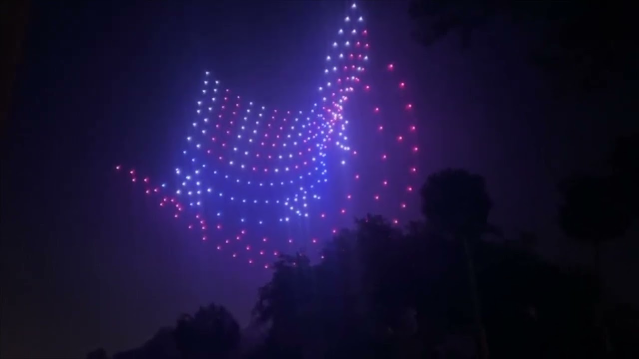 Patriotic Skies drone show in Ocala, Florida