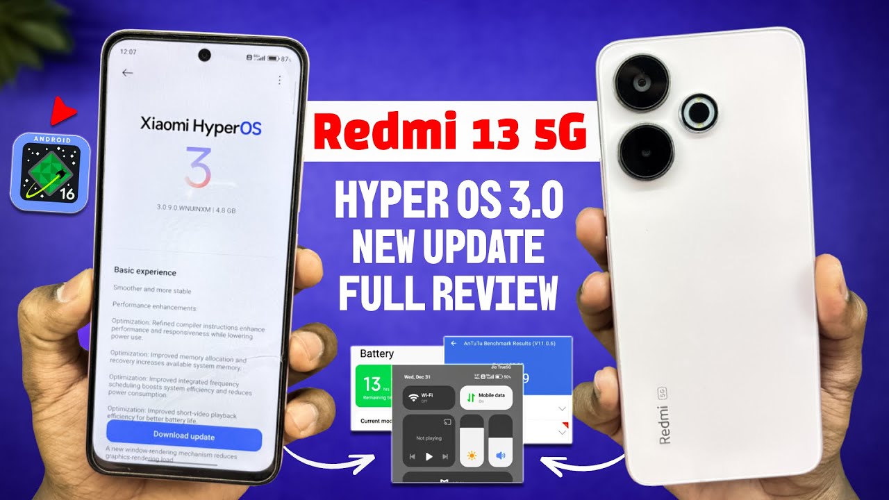 Redmi 13 5G Hyper OS 3.0 Update Honest Review: 8+ New Features, Battery Drain, Bugs! 