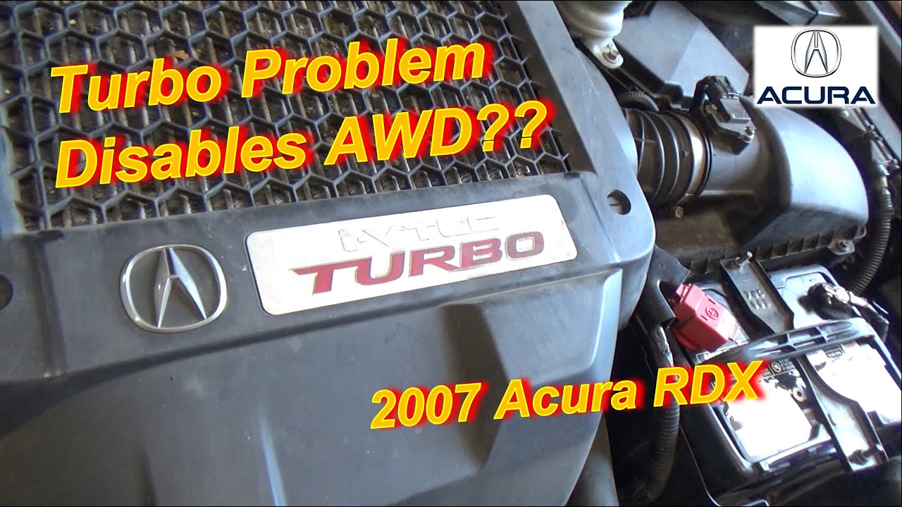 Проблема с турбонаддувом отключает полный привод? (Acura RDX)