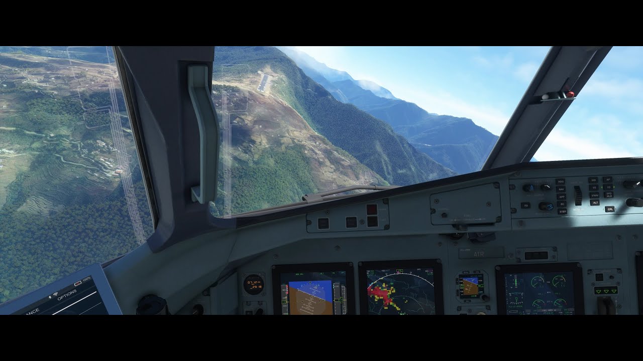 MSFS 2020 - Yongphulla visual runway 12 | Asobo ATR 42-600 | Live Weather | 4k | Ultra