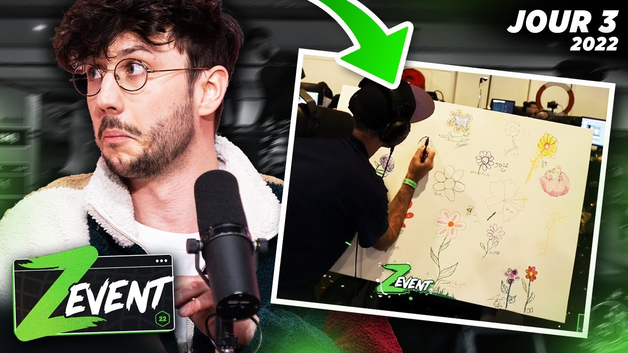 Le tableau des fleurs avance bien ! - Zevent 2022 Jour 3 - PONCE REPLAY 11/09/2022