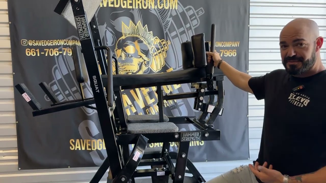 The EXTREMELY Rare Hammer Strength H Squat Machine | The World's Largest Leg Press!