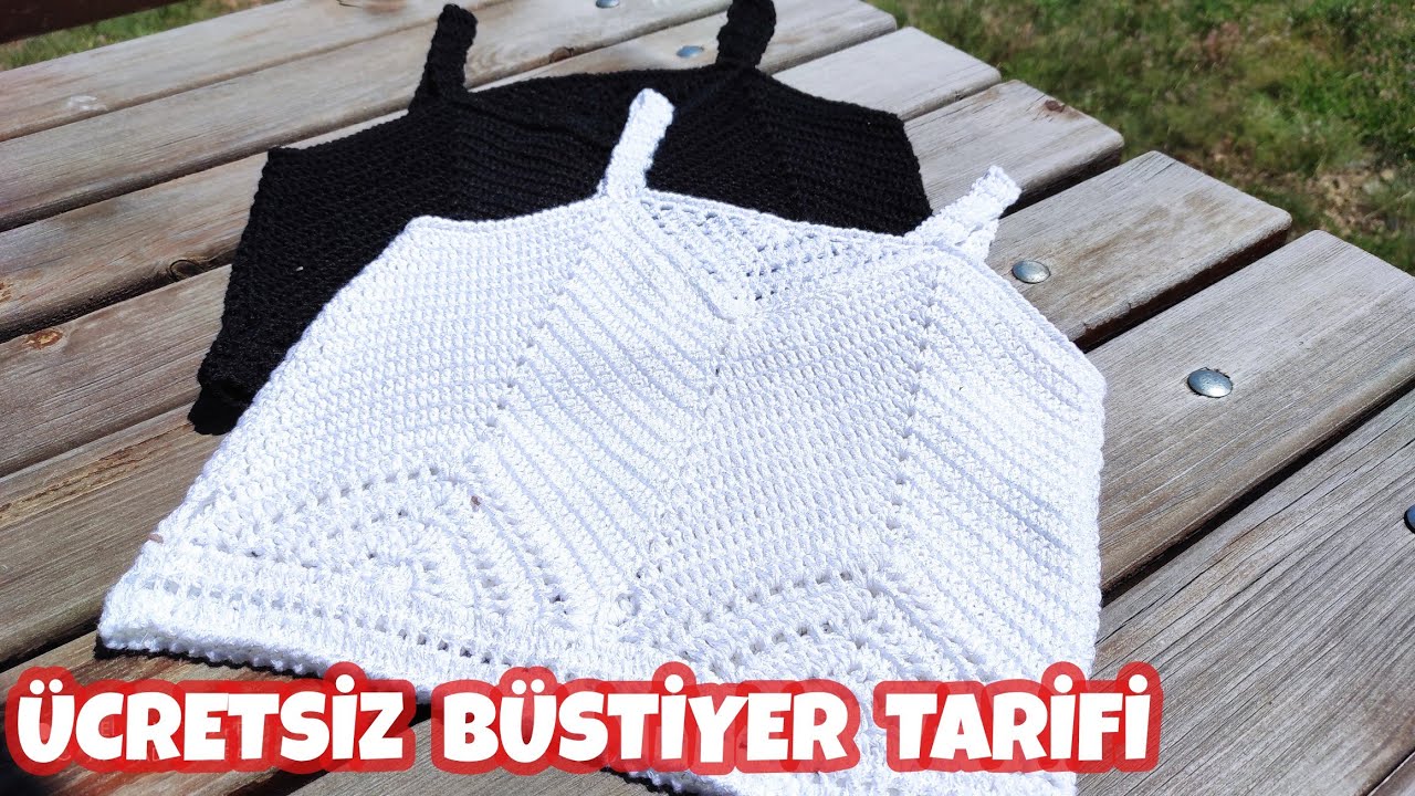 ÜCRETSİZ BÜSTİYER TARİFİ 👍‼️ ÖRGÜ BÜSTİYER BLUZ ✅❤️@orguhocam #örgübluz #tığişiörgüler
