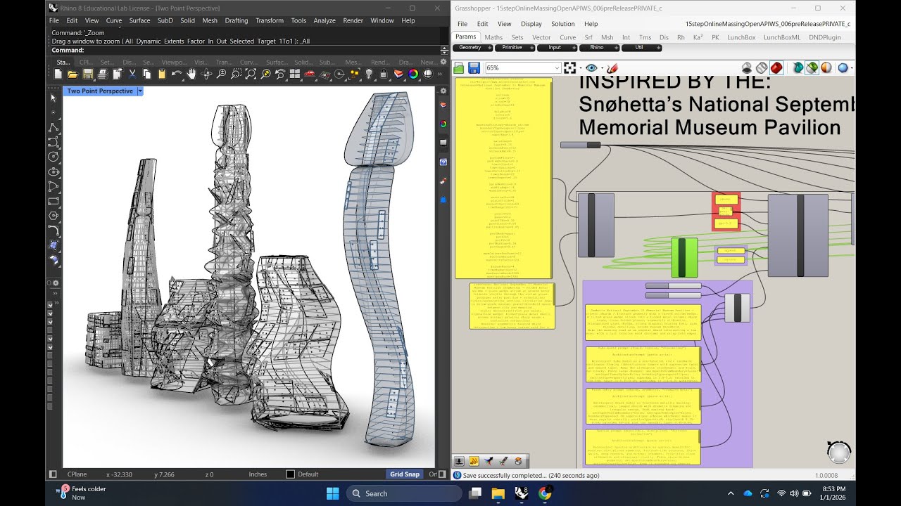 LLM-Driven Architectural Massing | Rhino Grasshopper C#