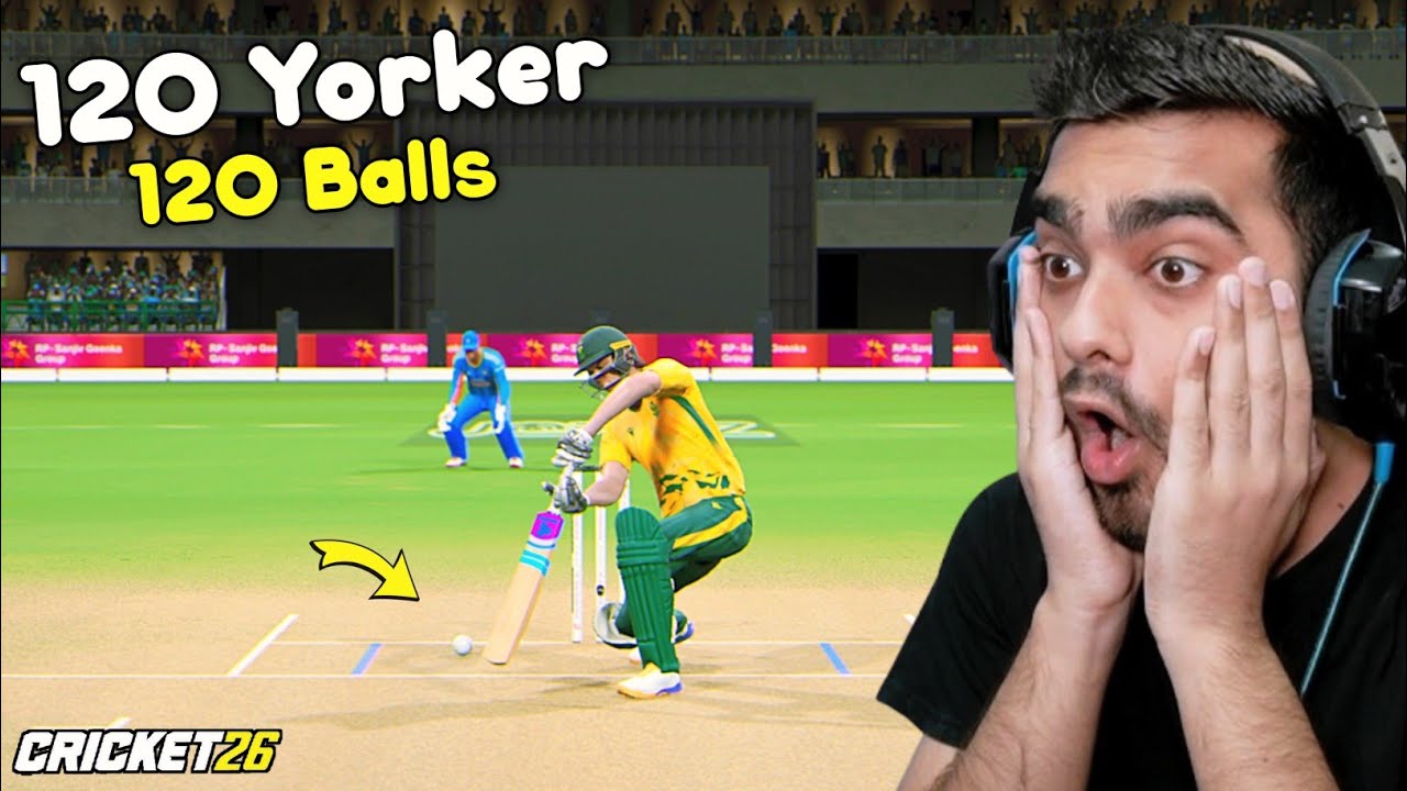 120 Yorker In 120 Balls! India Vs South Africa Cricket 26 (Hardest Mode)