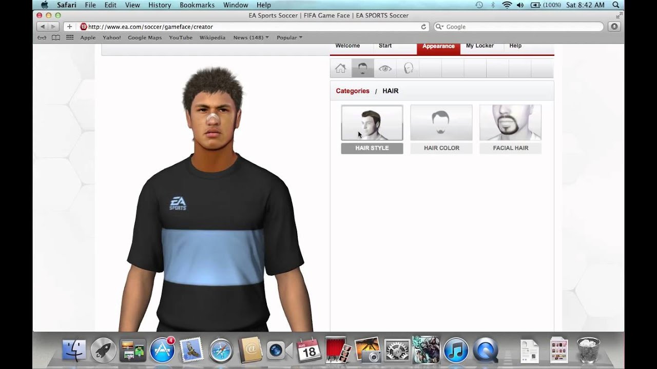 NEYMAR game face FIFA 13