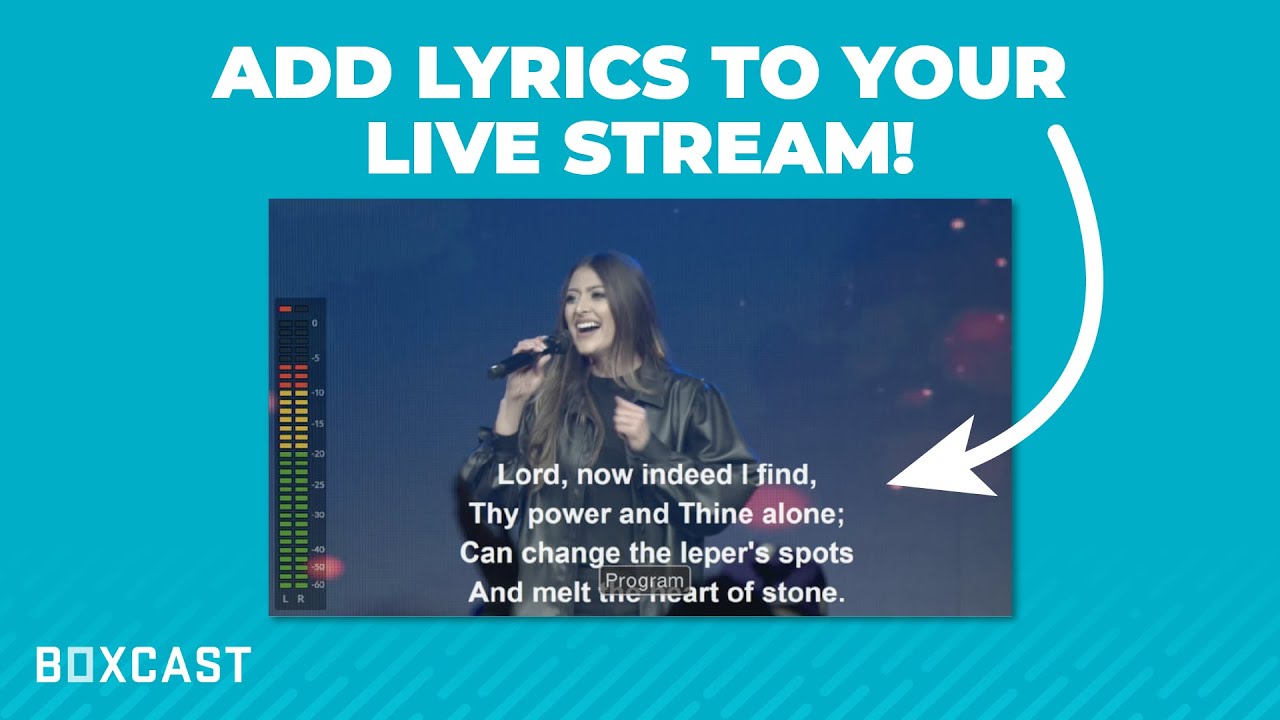 How to add lyrics to your live stream!