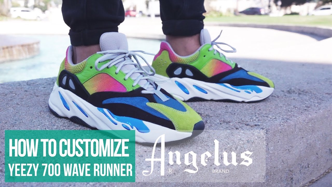 How to Customize Yeezy Boost 700 Wave Runner | Angelus Paint | Custom Shoes