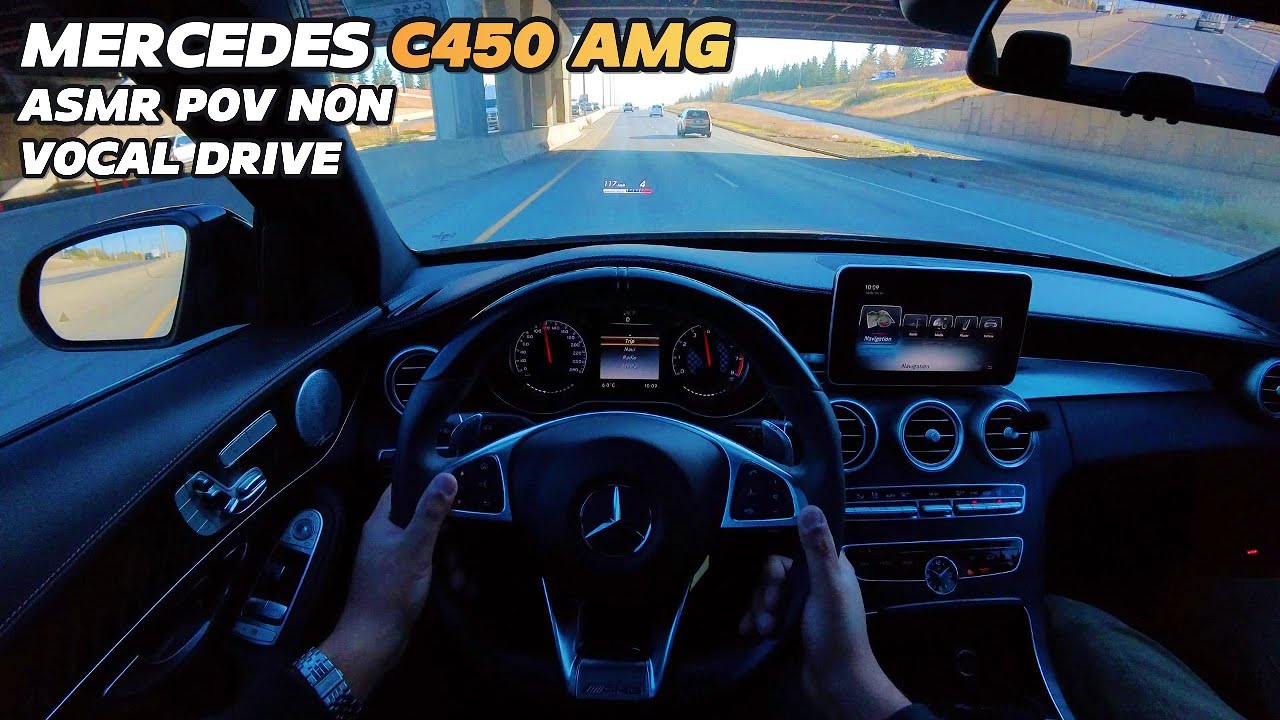 POV Test drive Mercedes C450 AMG (pops) || POV Test drive