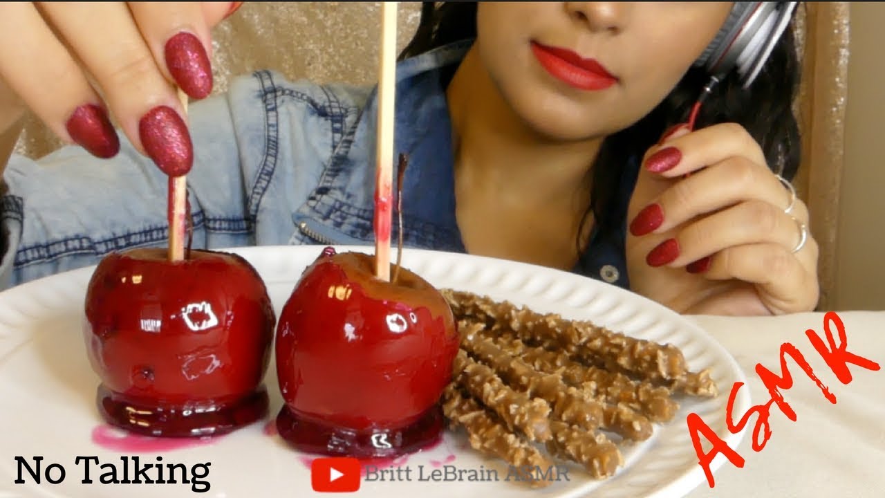 ASMR Candied Apples 🍎Coconut Pocky | Tanghulu Mukbang *Extreme Crunchy EATING SOUNDS* | No Talking