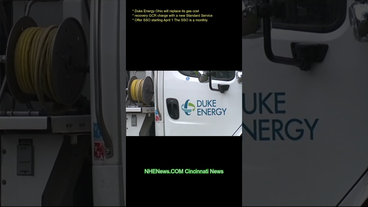 Duke Energy Ohio will replace its gas cost recovery (GCR) charge with a new Standard Service Offer (