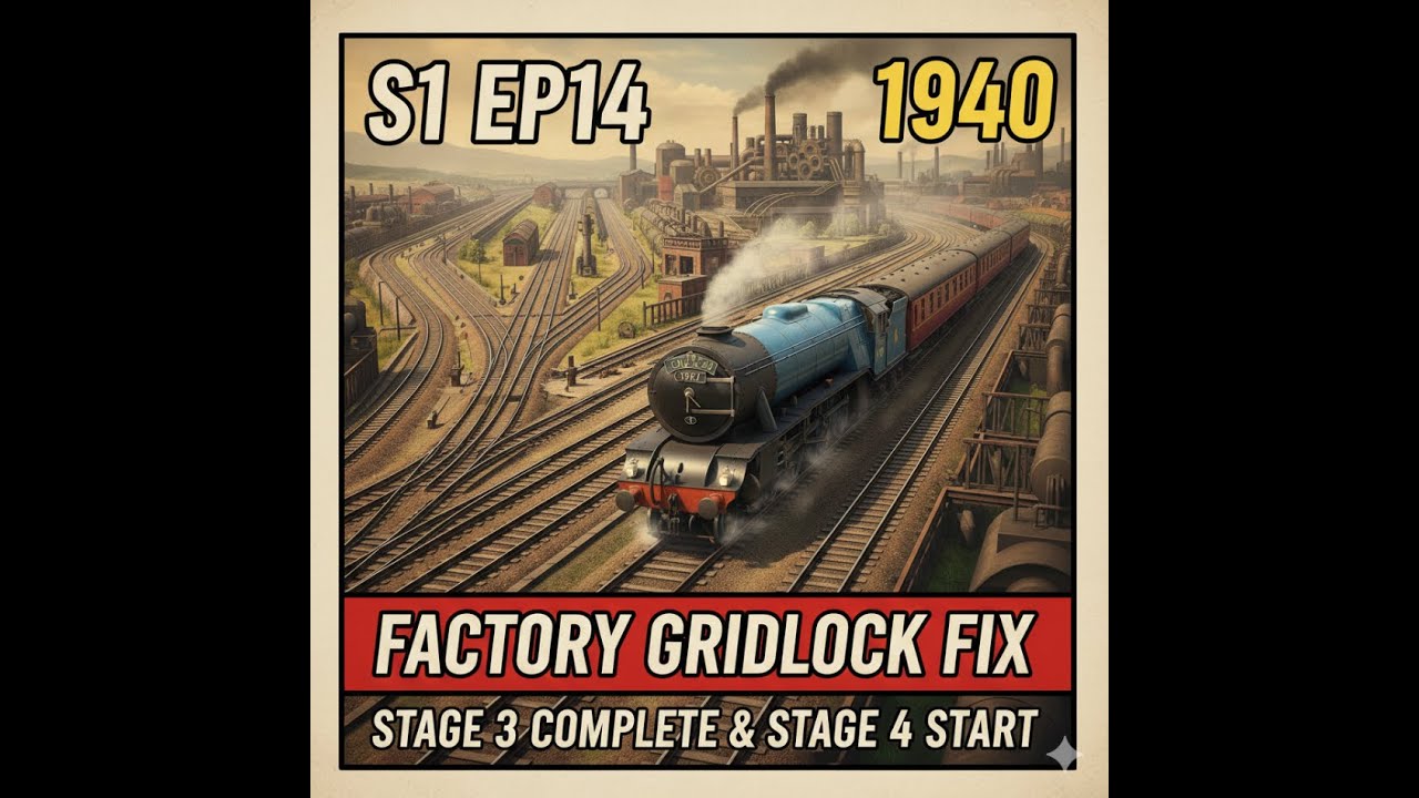 OpenTTD 100-Year Empire | S1 EP14: Crisis Management & Stage 3 Completion (1940)
