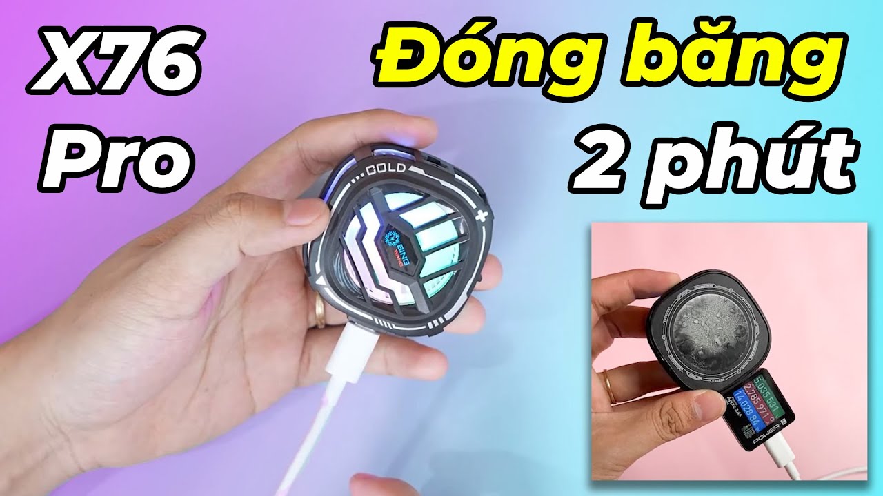Đánh giá quạt tản nhiệt X76 Pro: Sò lạnh đóng băng trong 2 phút! Lạnh nhanh nhất dưới 200K!