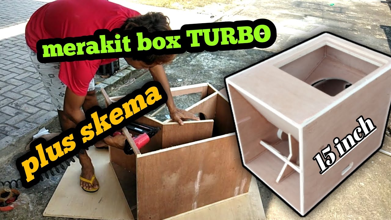 cara merakit box turbo 15 inch|| box speaker vacum