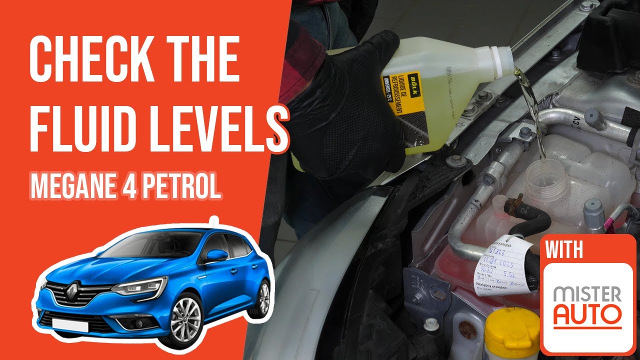 How to check the fluid levels Megane mk4 1.3 TCe 📏