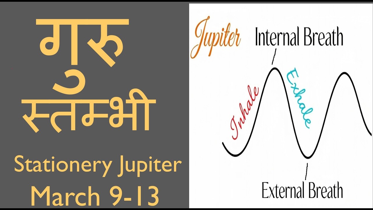 गुरु स्तम्भी - जीवन बदलने वाली घटनाएं आ रही हैं!  (Jupiter Stationery - March)