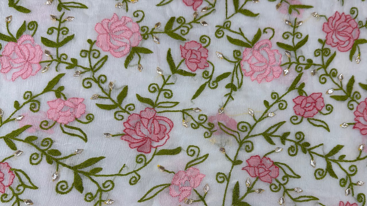 Pure chiffon 2 pc dresses | 03053771155