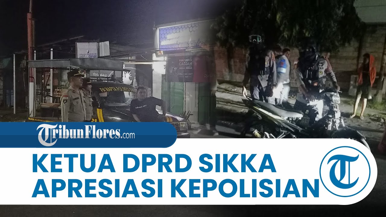 Ketua DPRD Sikka Apresiasi Patroli Polsek Alok dan Polres Sikka Cegah Balapan Liar di El Tari