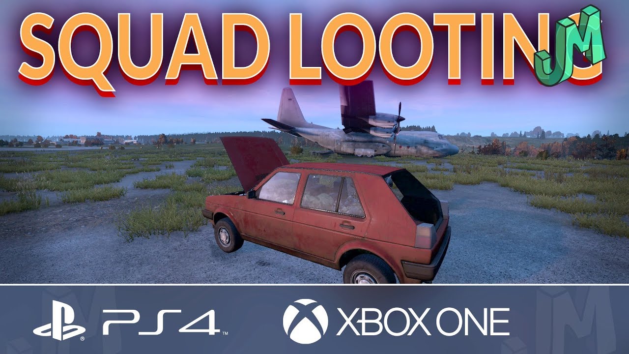 Squad Looting Airfield 🎒 DayZ 1.04 🎮 PS4 XBOX (Official Server)