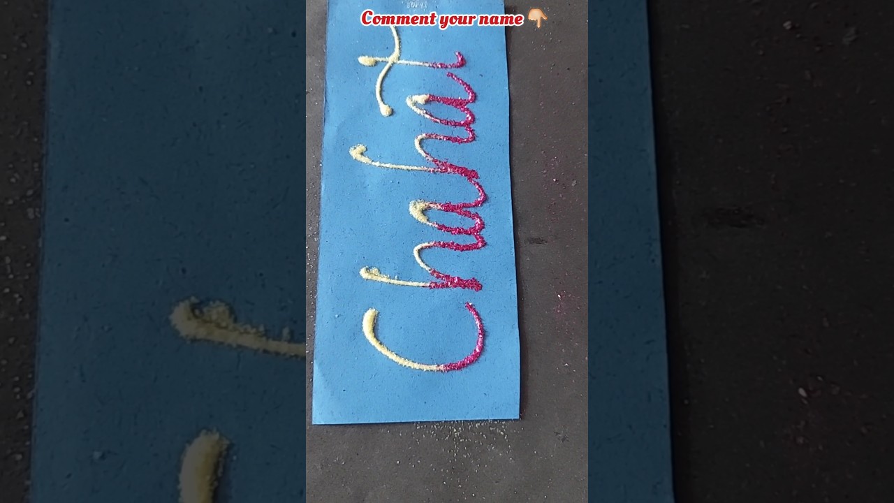 Name with glitter ✨️