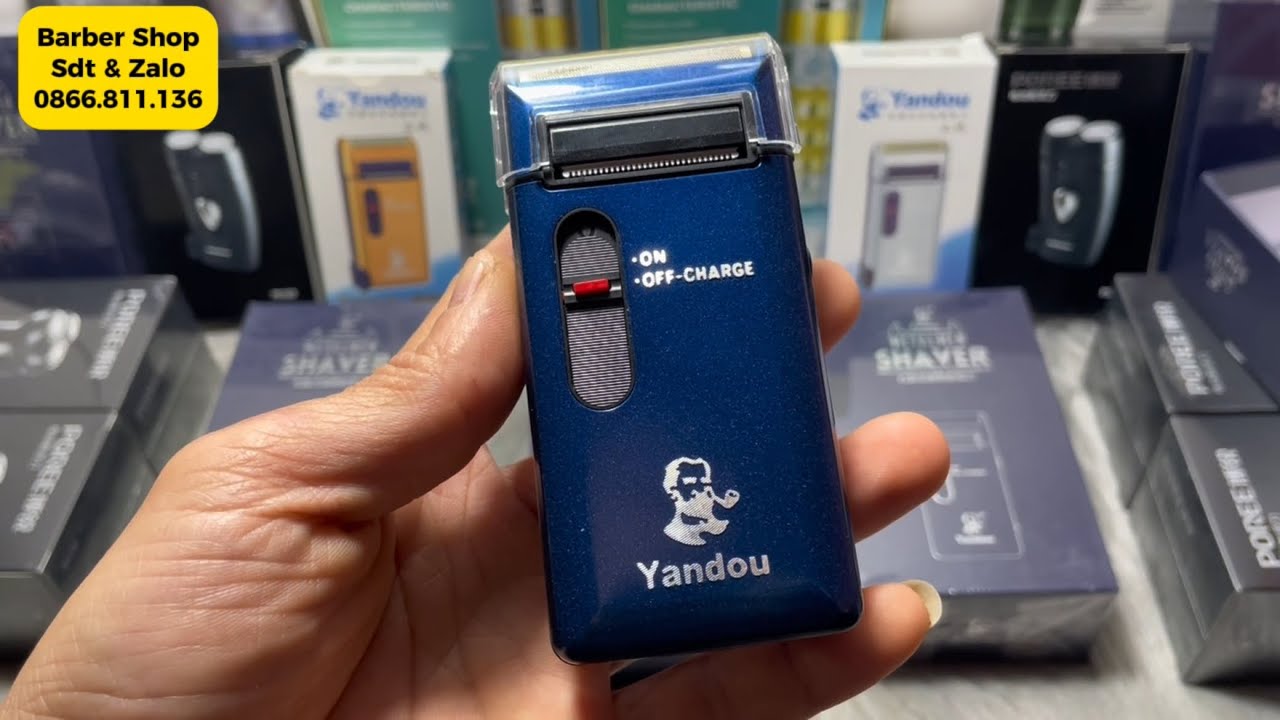 Máy Cạo Râu Khô Yendou Xanh Sc-312 Bản Nâng Cấp Metalmen Shaver, Máy Khoẻ Dùng Bền, Cạo Ko Đau Rát