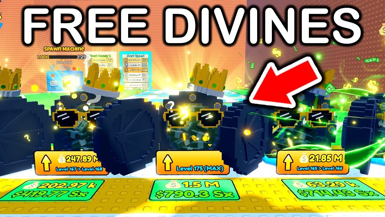 GIFTING FREE DIVINE BRAINROTS in Roblox Escape Tsunami For Brainrots