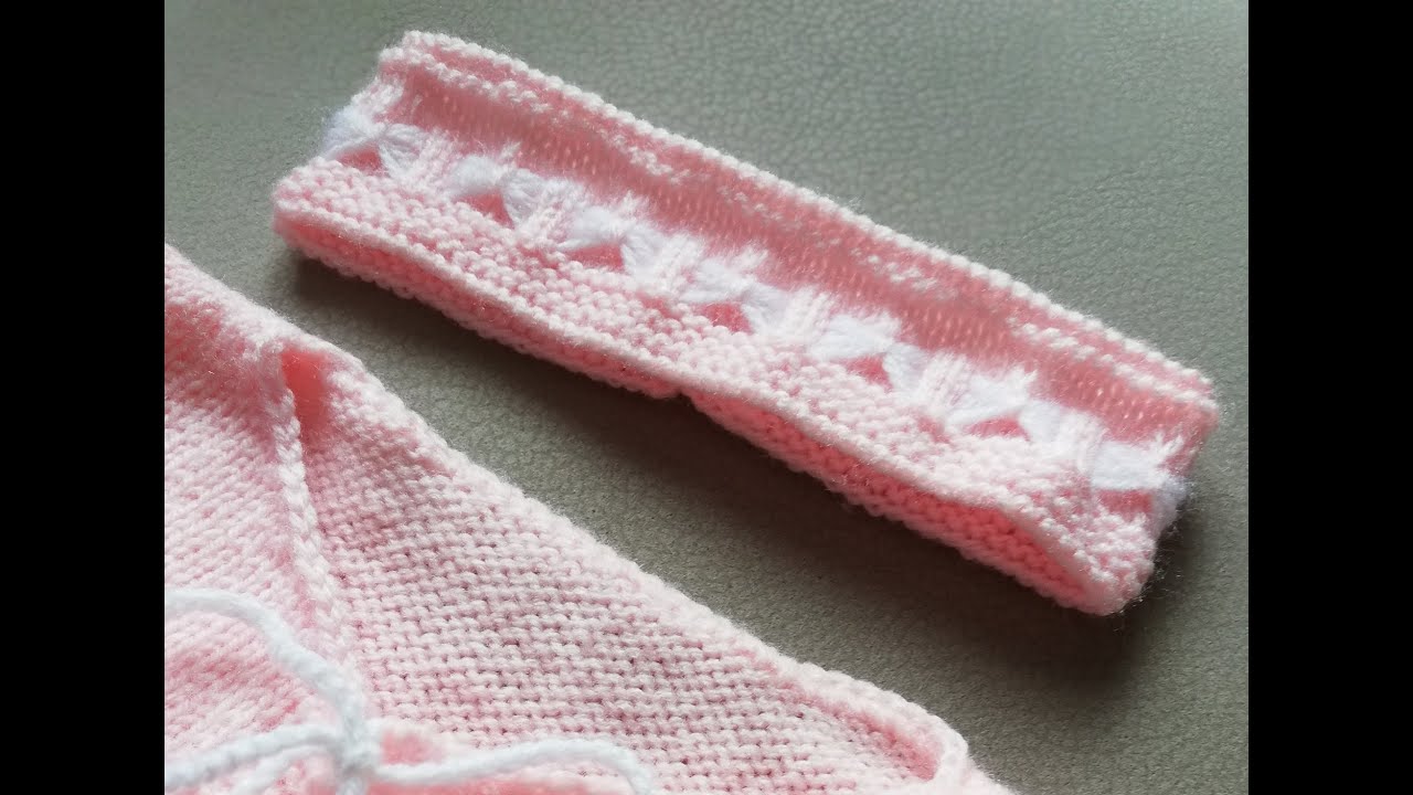Tuto Tricot  Bébé « Bandeau Papillons » 0-3 mois