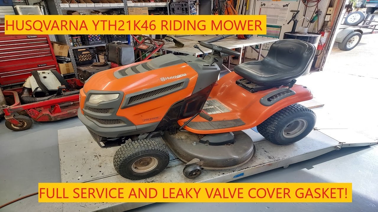 Husqvarna YTH21K46 Riding Mower | Full Service And Leaky Valve Cover Gasket!