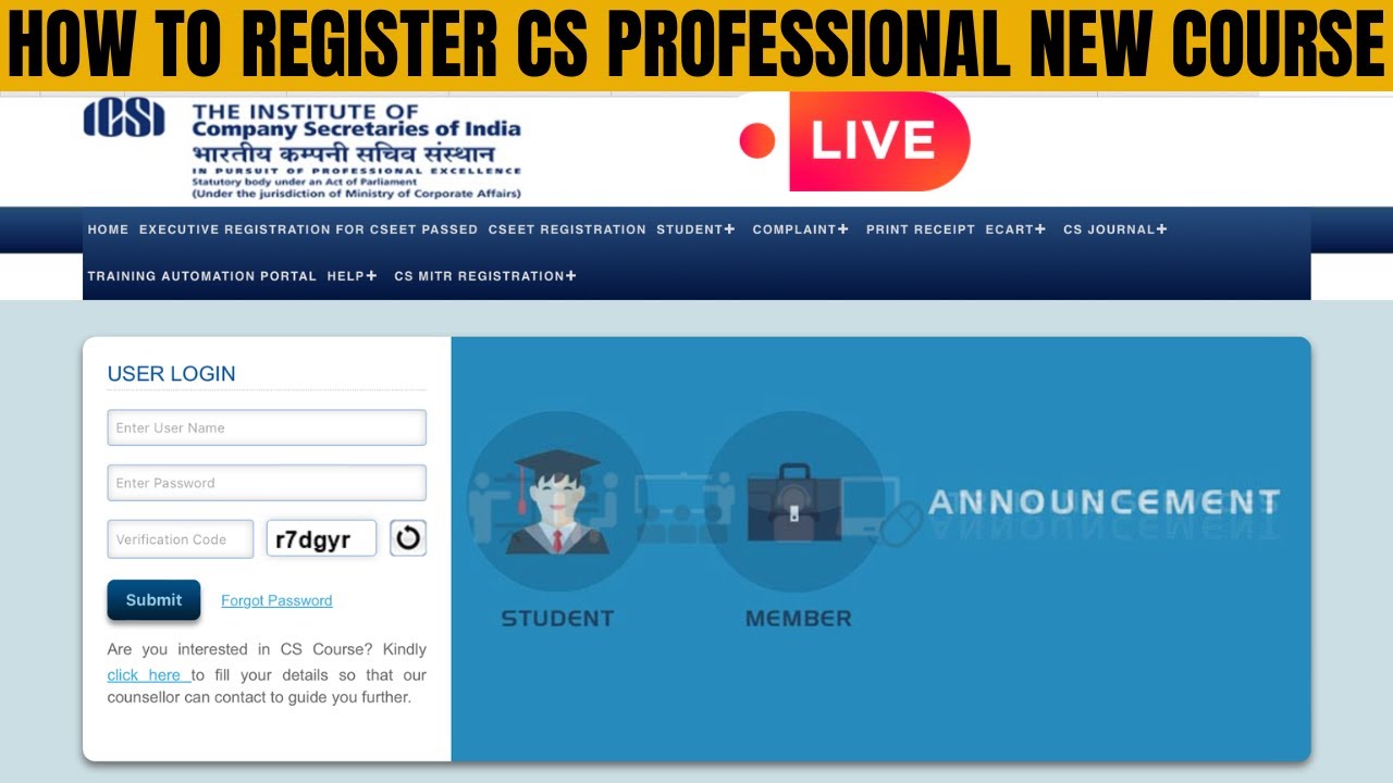 How to Register CS Professional Program | CS Professional Program Registration Process | CS course