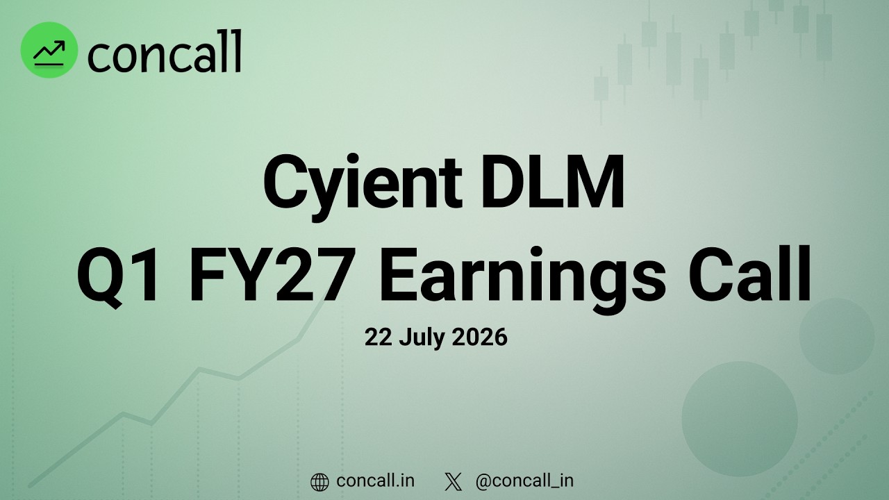 Cyient DLM Q1 FY27 Earnings Conference Call | Concall.in