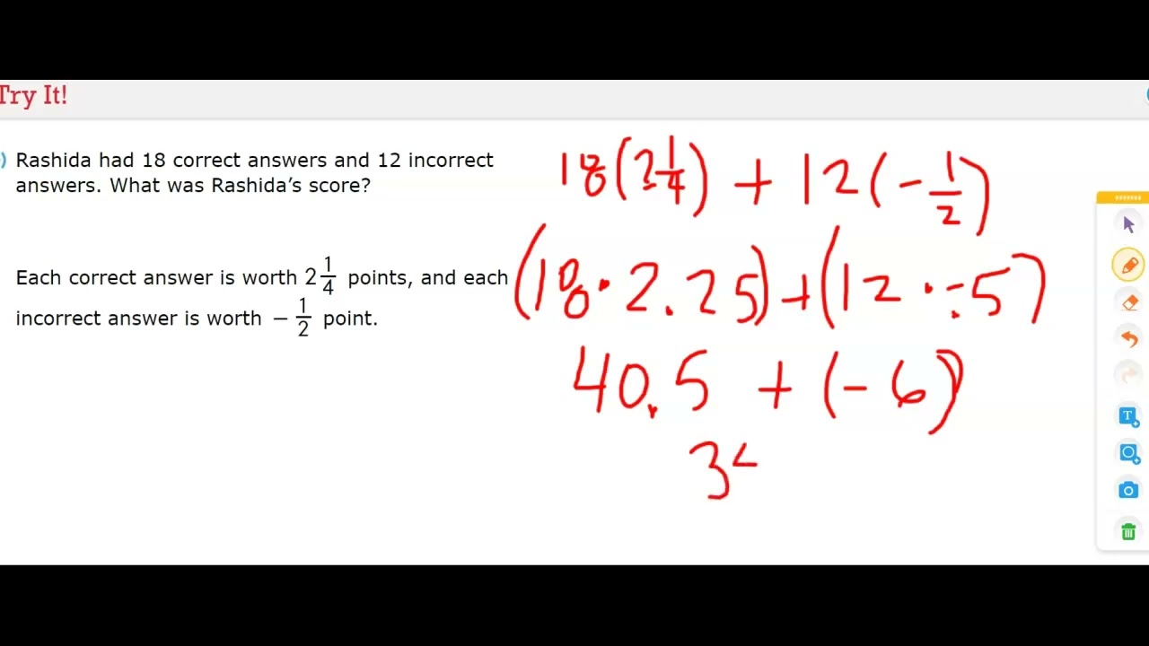 3-4 Solve Problems with Rational Numbers