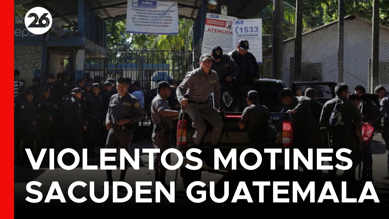 🇬🇹 GUATEMALA | Ocho polic&iacute;as muertos en una oleada de ataques y motines