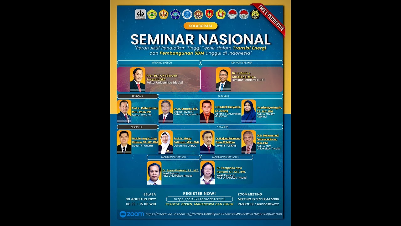 SEMINAR NASIONAL FTKE 2022