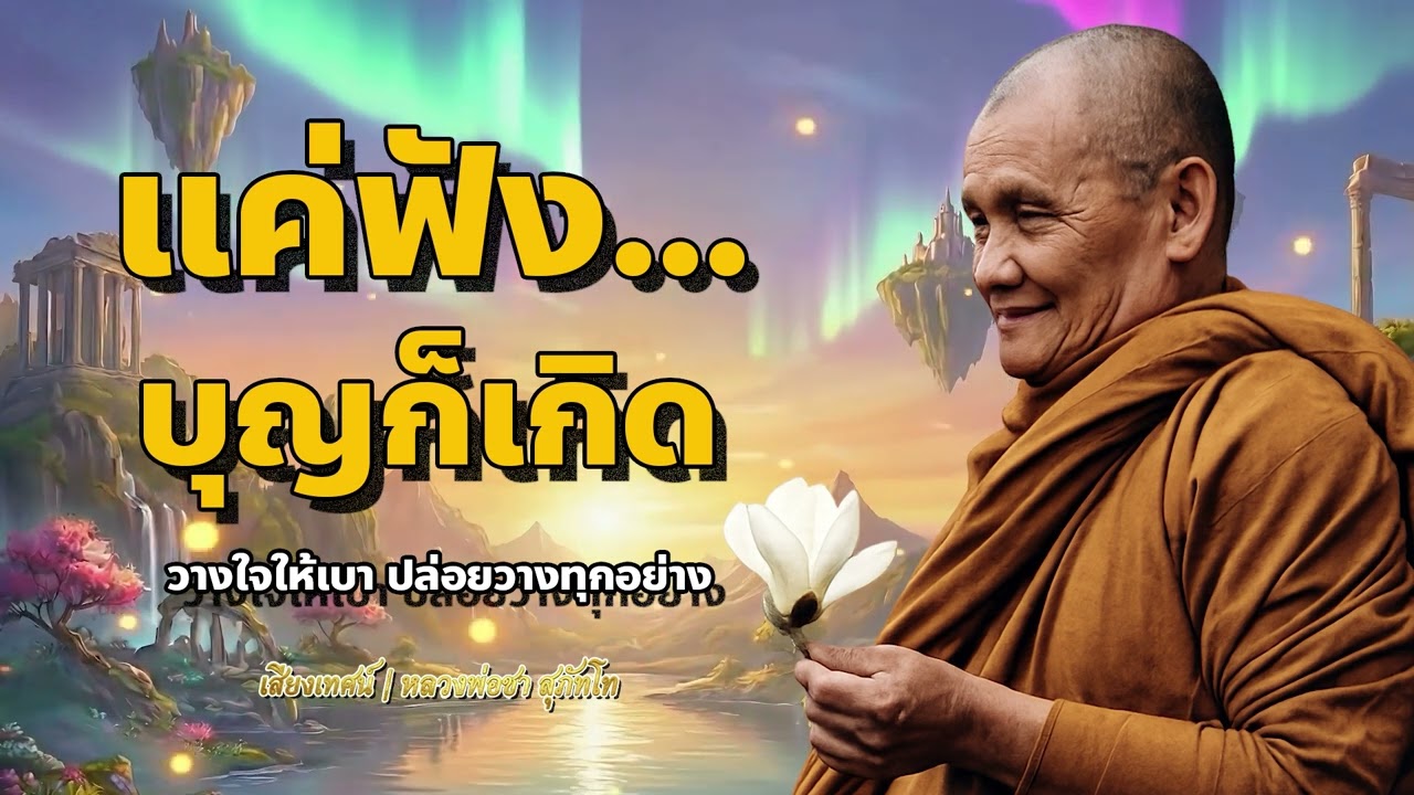 แค่ฟังบุญก็เกิด...วางใจให้เบา ปล่อยวางทุกอย่าง | หลวงพ่อชา สุภัทโท