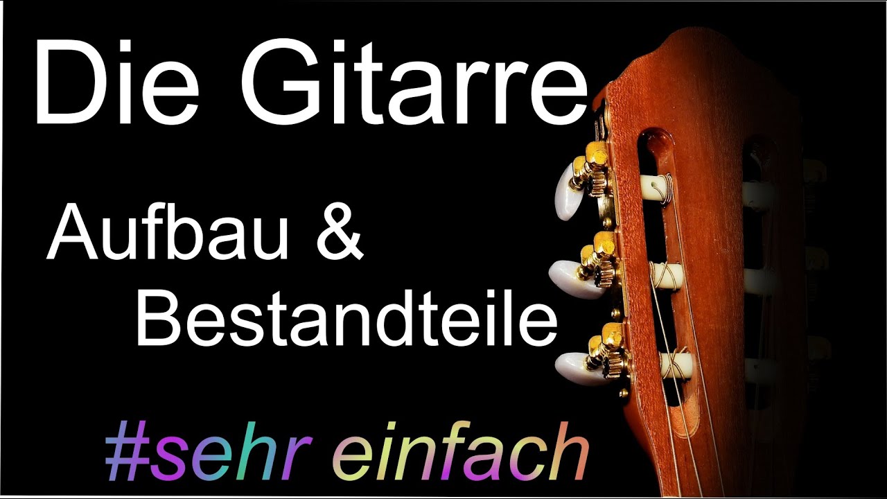 Aufbau der Gitarre - Einfach für Einsteiger erklärt - Musikunterricht mit Herrn Müller Lektion 020