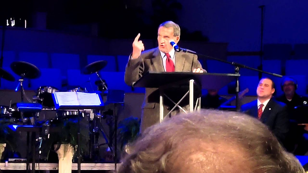 Anthony George, Charles Stanley address Aloma