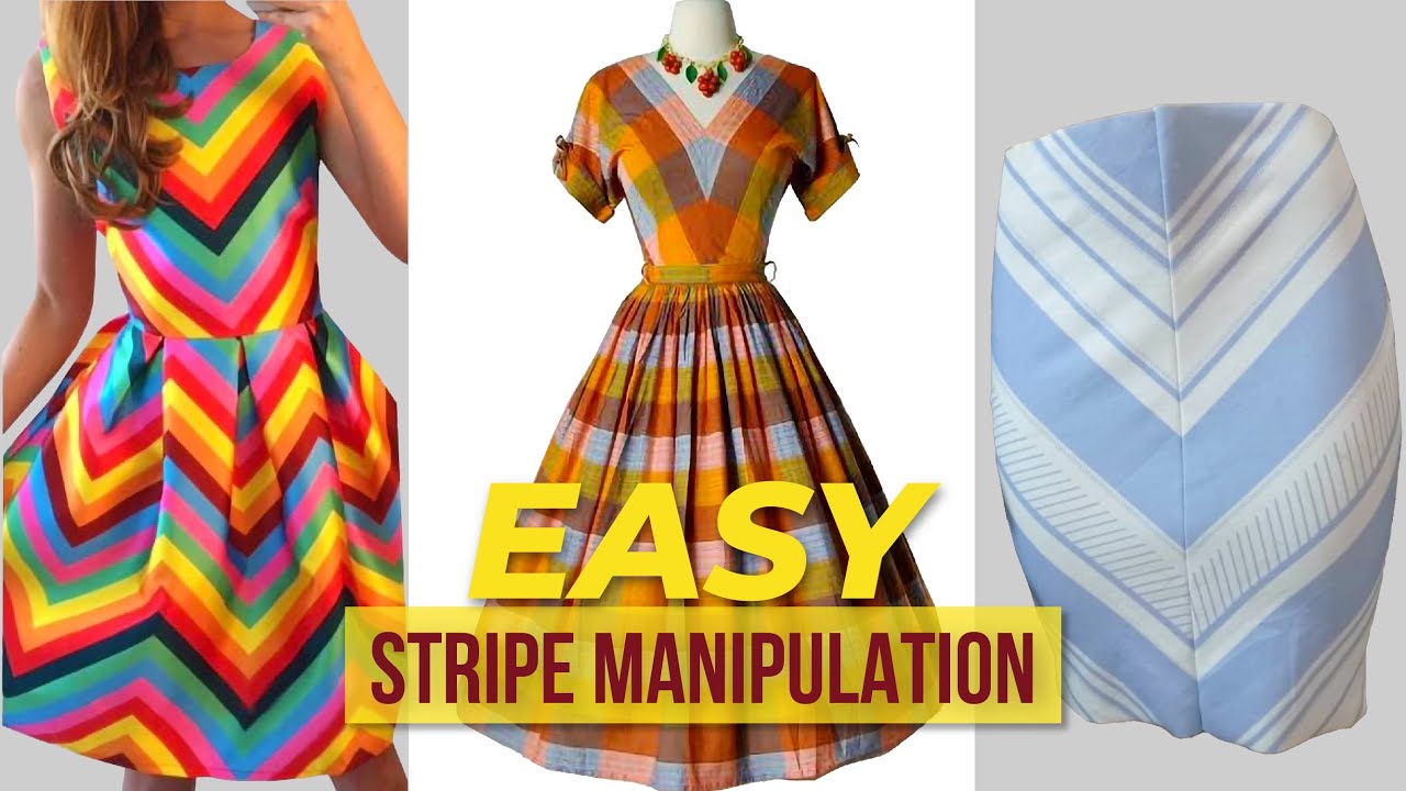 How to MATCH STRIPES When Sewing | MATCHING FABRIC STRIPES